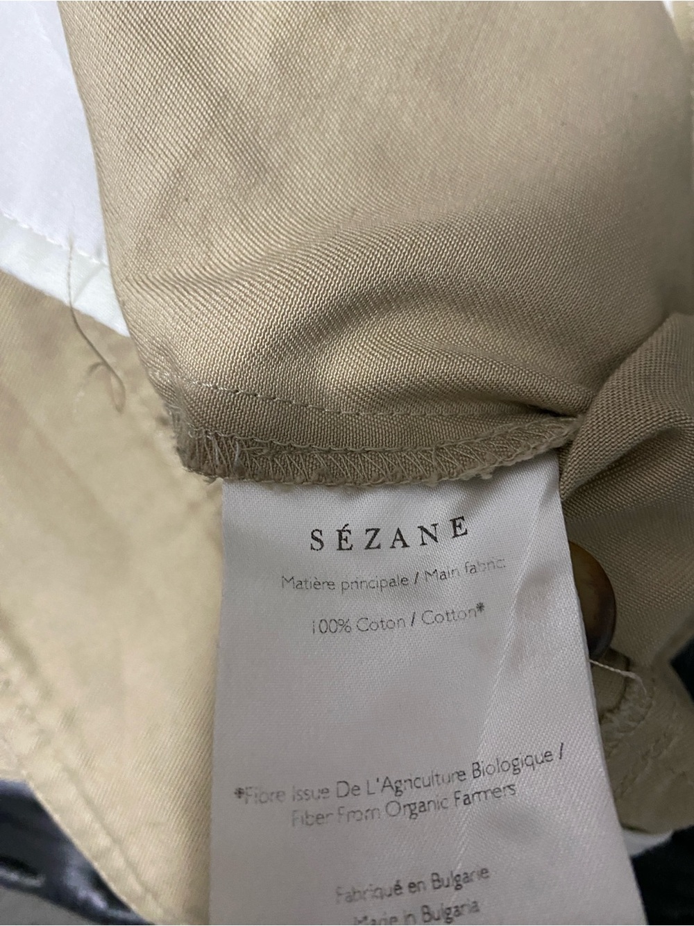 Sezane Leandro Trousers Mastic - Size 38 - Picture 9 of 13